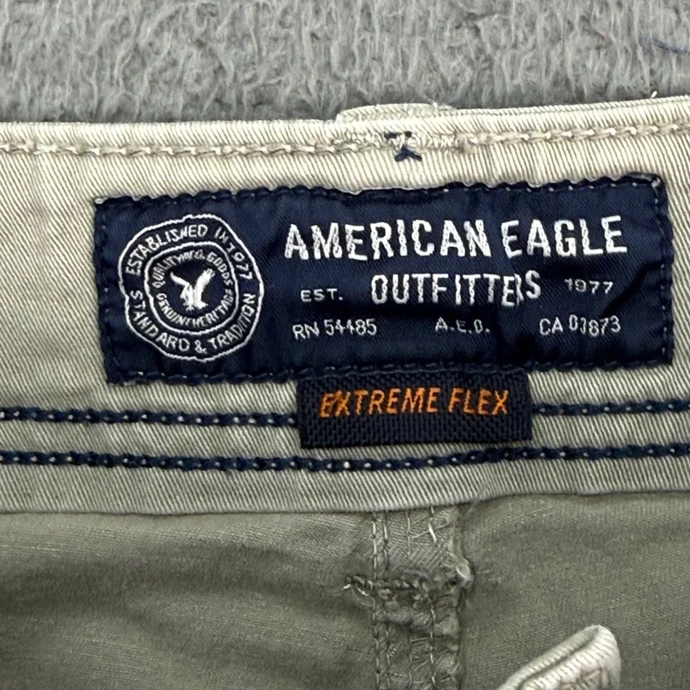 American Eagle Cargo Shorts Mens 28 Khaki Tan Extreme Flex Classic Utility 9in